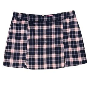 Sugar Thrillz Pink Plaid Skirt Size 1X